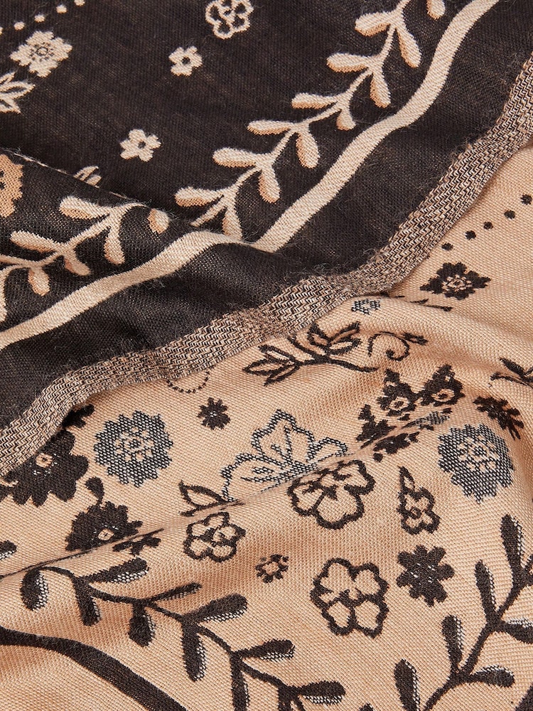 Monsoon Blue Sammi Medallion Print Scarf - Image 3 of 3
