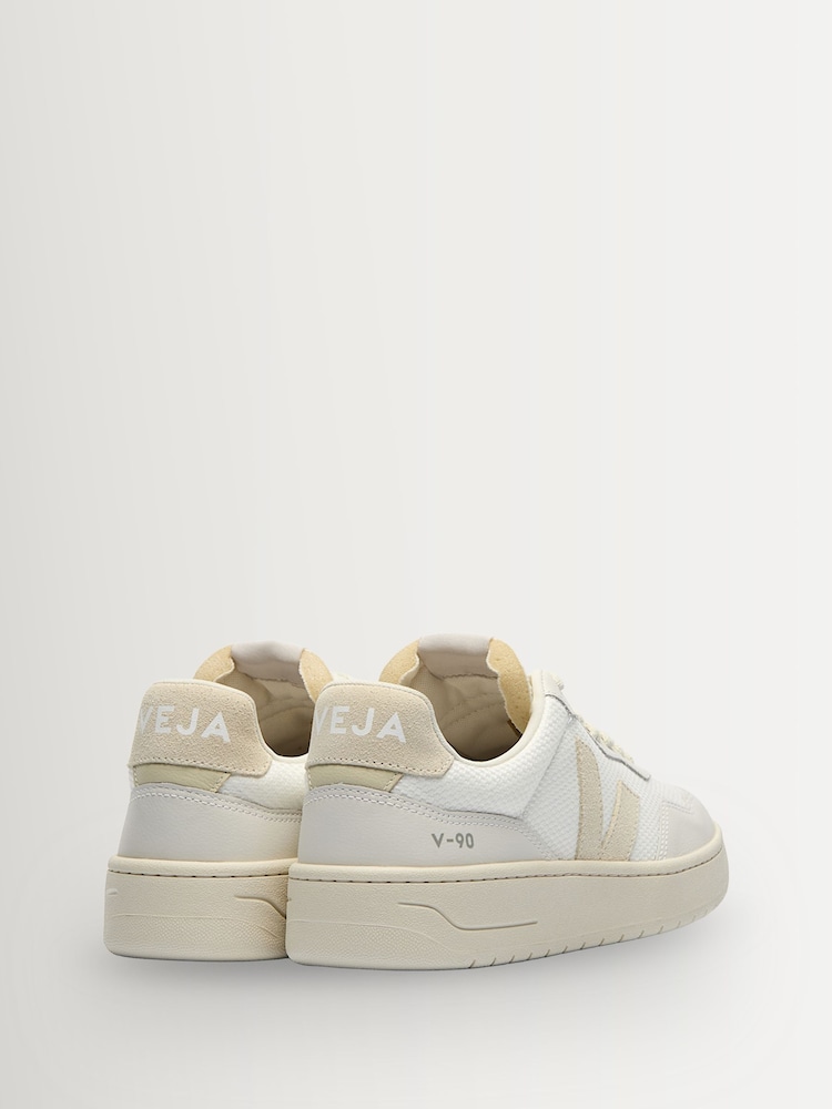 Blanc/Pierre - Baskets Veja V-90 - Image 3 sur 3