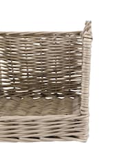 Gallery Home Set of 2 Natural Woven Willow Log Baskets - Image 8 of 9