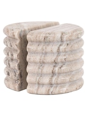 Gallery Home Set of 2 Beige Mable Bookends - Image 5 of 5