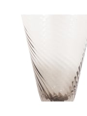 Gallery Home Grey Set of 4 Smoked Swirl Flute Glasses - Image 6 of 7