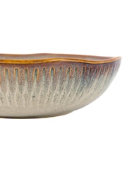Gallery Home Set of 4 Stone Rita Ridged Pasta Bowls - Image 5 of 6