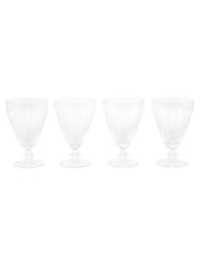 Gallery Home Set of 4 Clear Swirl Wine Glasses - Image 1 of 4
