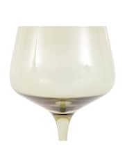 Gallery Home Green Set of 4 Smokey Wine Glasses - Image 5 of 7