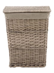 Gallery Home Set of 2 Natural Lined Woven Laundry Baskets - Image 4 of 9