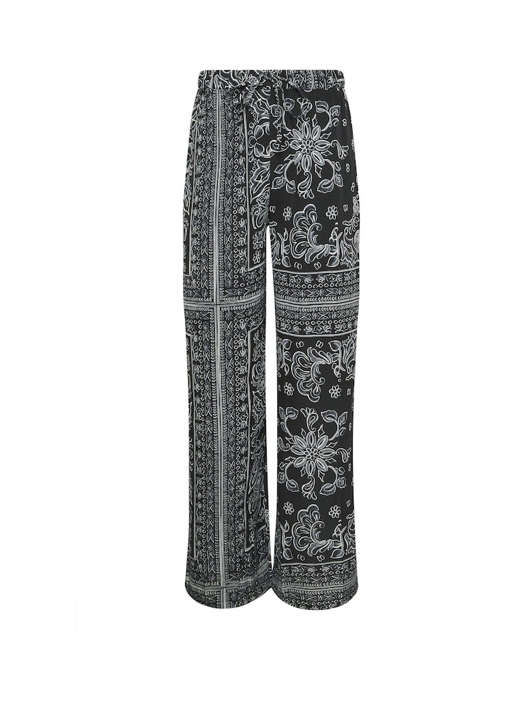 Long Tall Sally Black Wide Fit Wide Leg Trousers - Image 5 of 5 Long Tall Sally Black Wide Fit Wide Leg Trousers - Image 5 of 5