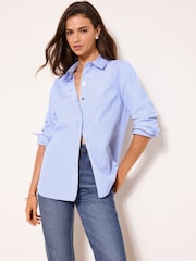 Lipsy Blue Poplin Shirt - Image 3 of 4