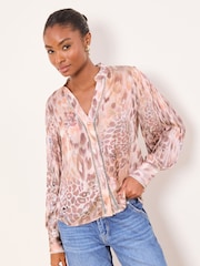 Lipsy Pleated Button Down Shirt - Bilde 2 av 4