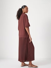 Hush Brown Gabriela Polo Knit Dress - Image 3 of 5
