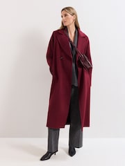 Phase Eight Red Darcy Wool Coat - Image 3 of 7