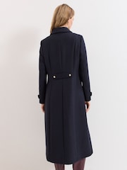 Phase Eight Blue Aurelie Maxi Coat - Image 2 of 7
