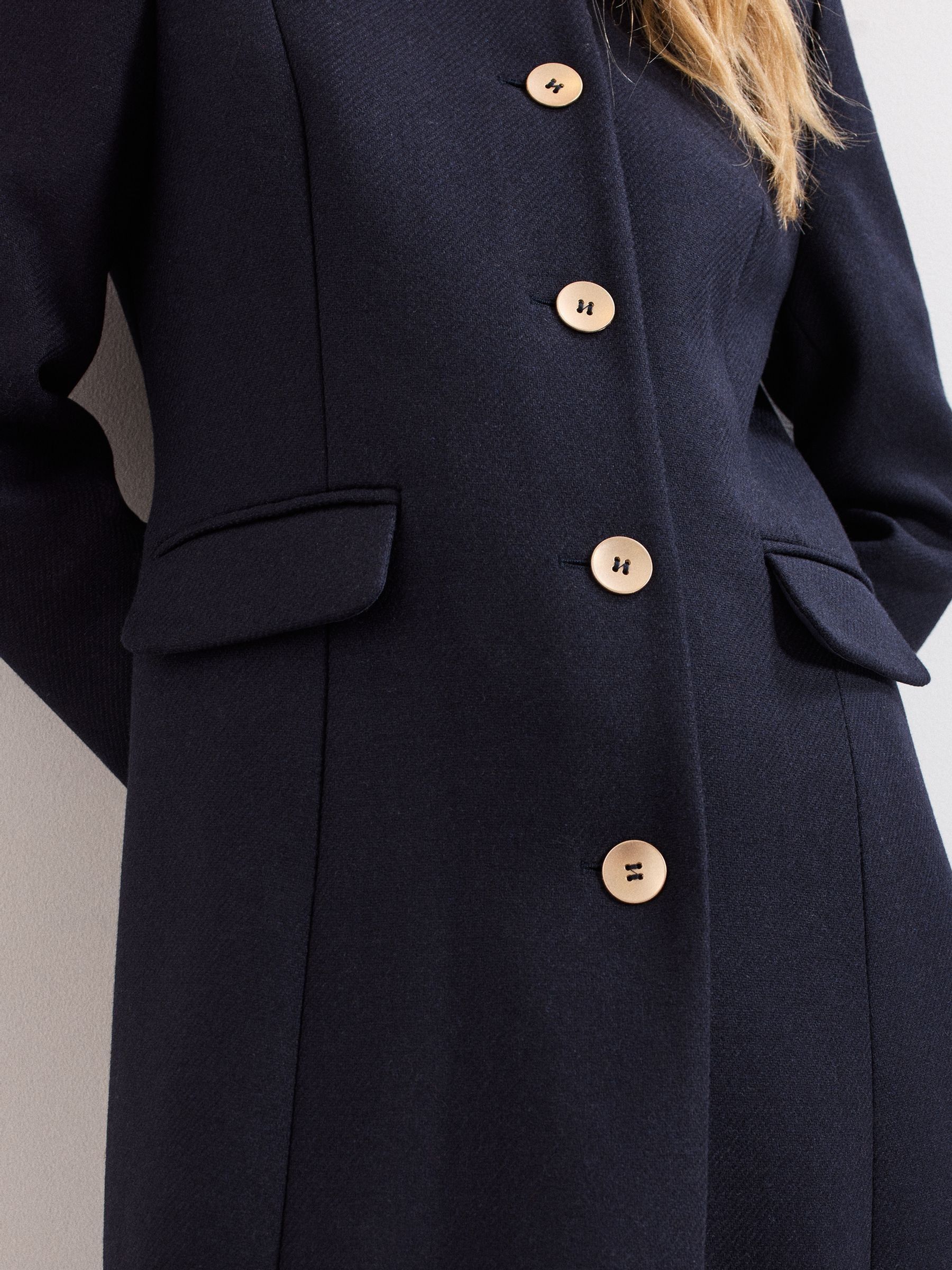 Buy Phase Eight Blue Aurelie Maxi Coat from Next USA