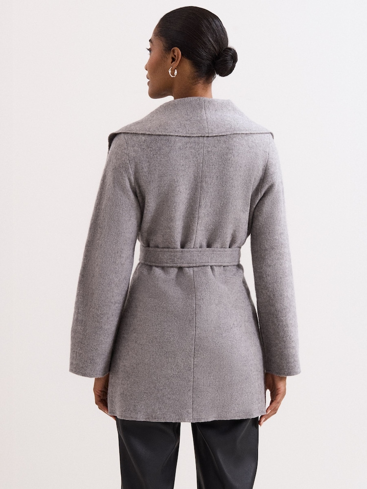 Phase Eight Grey Lisa Tassel Coat - Image 2 of 7