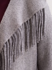 Phase Eight Grey Lisa Tassel Coat - Image 6 of 7