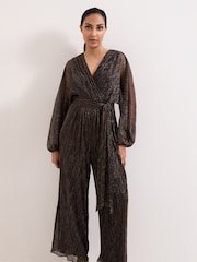 Phase Eight Gold Petite Rachel Jumpsuit - Image 3 of 6