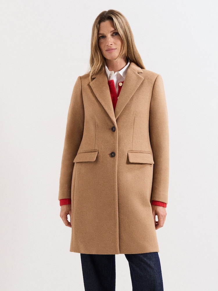 Phase Eight Brown Petite Lydia Coat - Image 1 of 7