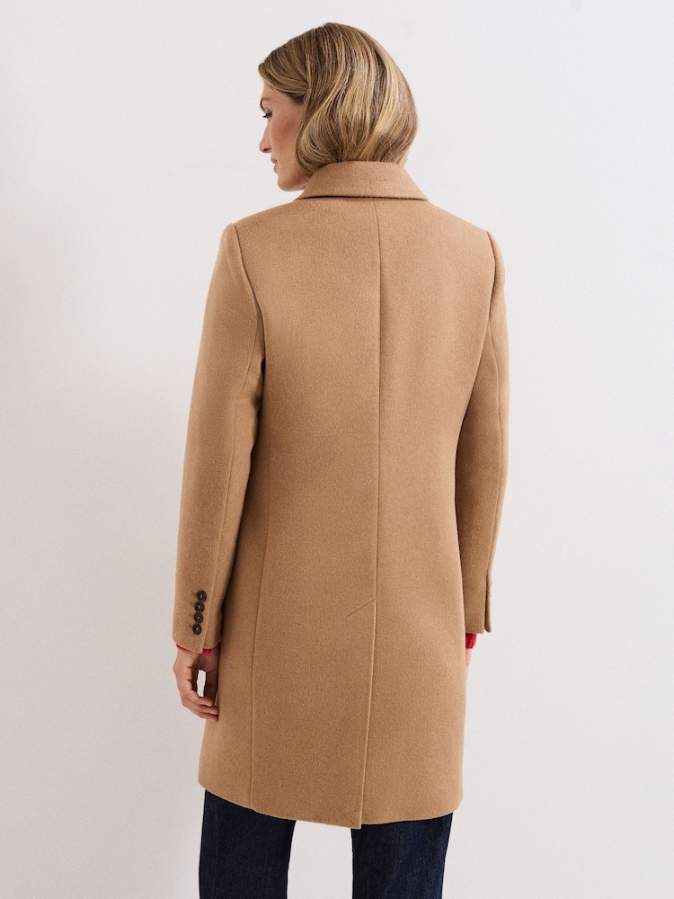Phase Eight Brown Petite Lydia Coat - Image 2 of 7