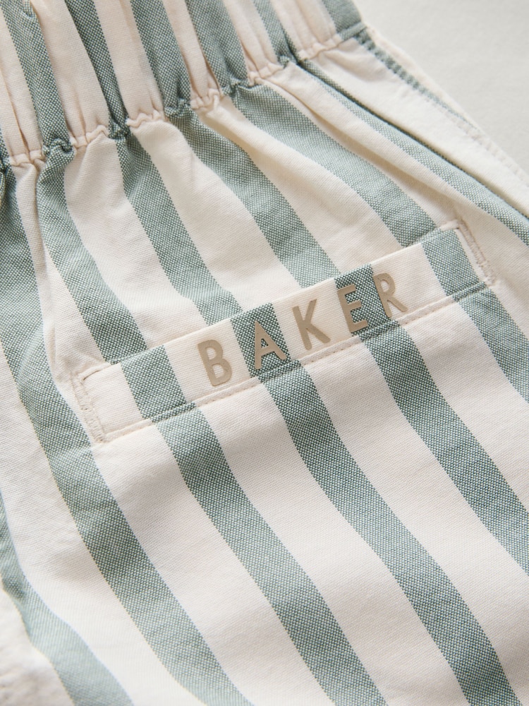 Baker by Ted Baker Stone Graphic T-Shirt and Stripe Trousers Set - تصویر 8 از 8