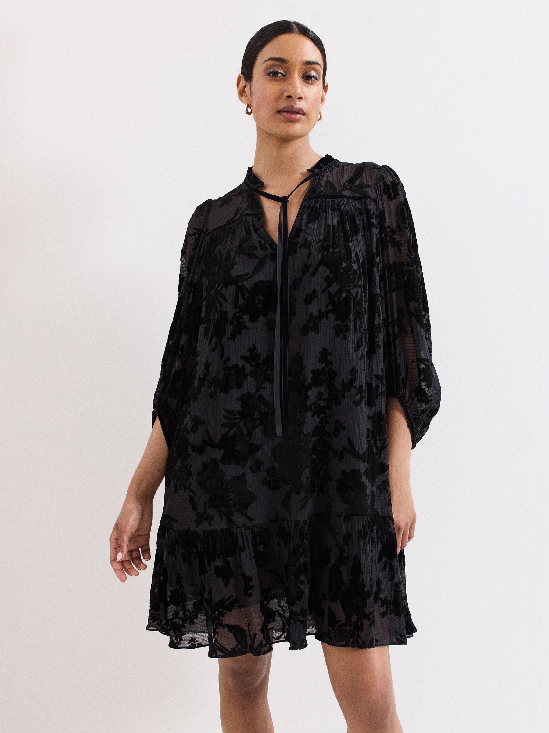 Phase Eight Women's Black Mila Velvet Dress