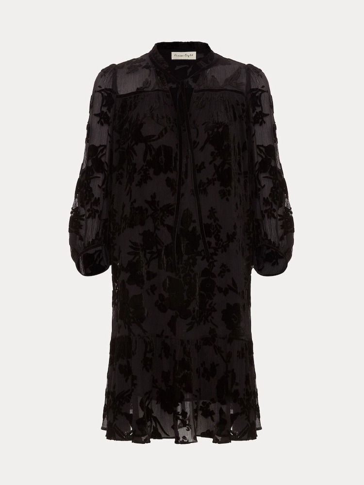 Phase Eight Black Mila Velvet Dress - Image 1 of 2