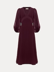 Phase Eight Red Vera Burgundy Dress - Image 7 of 7