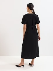 Phase Eight Black Julissa Wrap Dress - Image 2 of 7