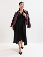 Phase Eight Black Julissa Wrap Dress - Image 6 of 7