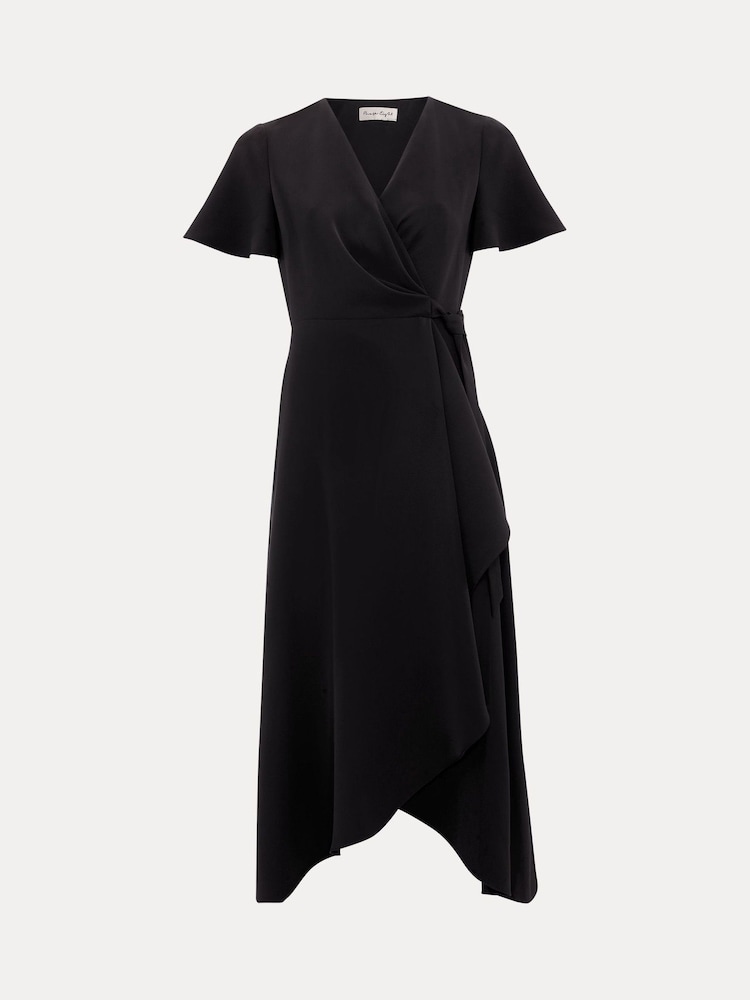 Phase Eight Black Julissa Wrap Dress - Image 7 of 7 Phase Eight Black Julissa Wrap Dress - Image 7 of 7