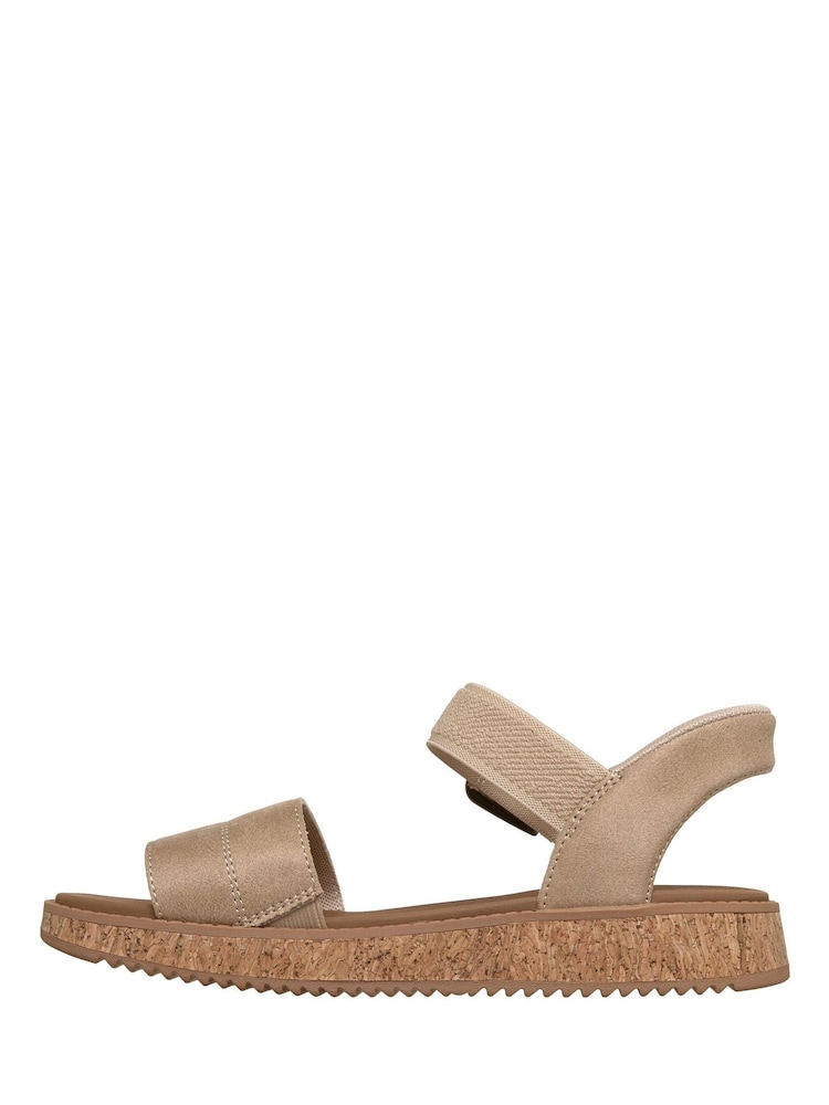 Skechers Natural Slip-Ins Bobs Sun Vibe Sandals - Image 2 of 6 Skechers Natural Slip-Ins Bobs Sun Vibe Sandals - Image 2 of 6