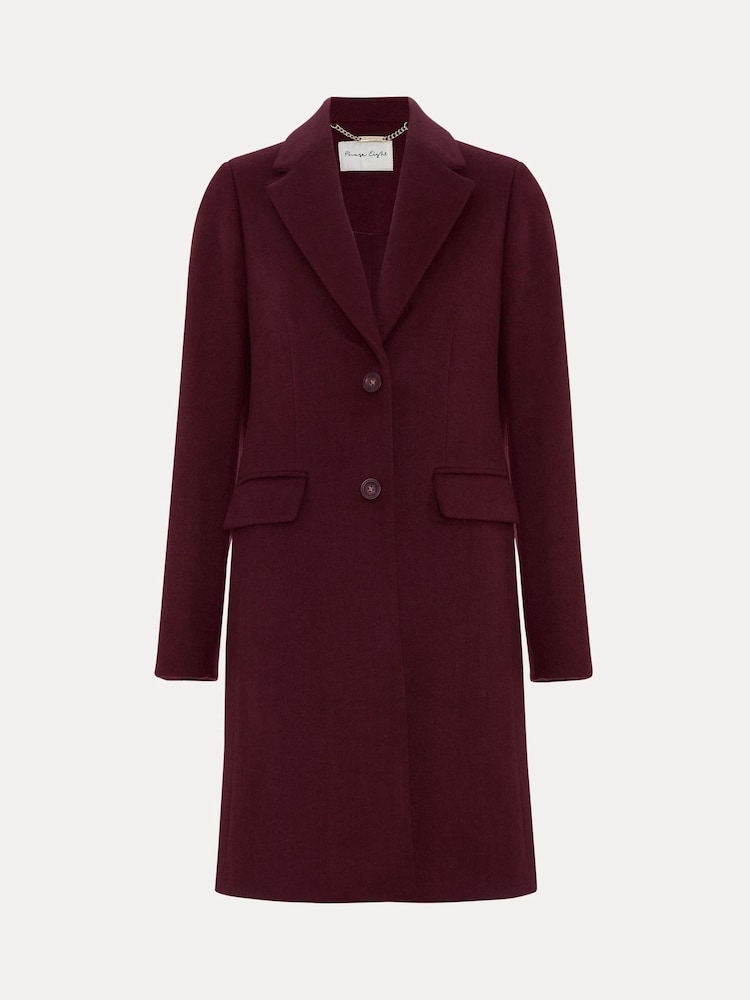 Phase Eight Red Lydia Wool Coat - Image 9 of 9