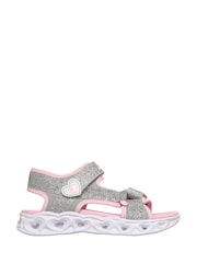 Ασημί - Skechers Heart Lights Sandals - Εικόνα 1 του 5