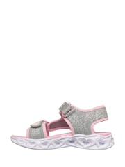Ασημί - Skechers Heart Lights Sandals - Εικόνα 2 του 5