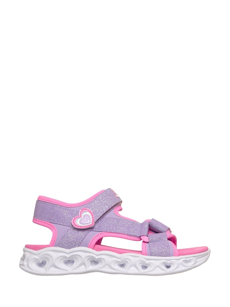 Μωβ - Skechers Heart Lights Sandals - Εικόνα 1 του 5