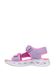 Μωβ - Skechers Heart Lights Sandals - Εικόνα 2 του 5