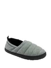 Dunlop Grey Nylon Full Slippers - Image 1 of 4