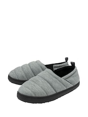 Dunlop Grey Nylon Full Slippers - Image 2 of 4