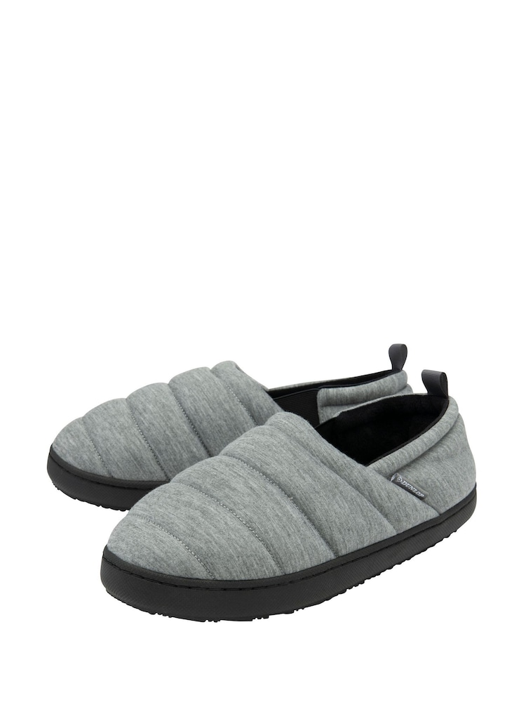 Dunlop Grey Nylon Full Slippers - Image 2 of 4