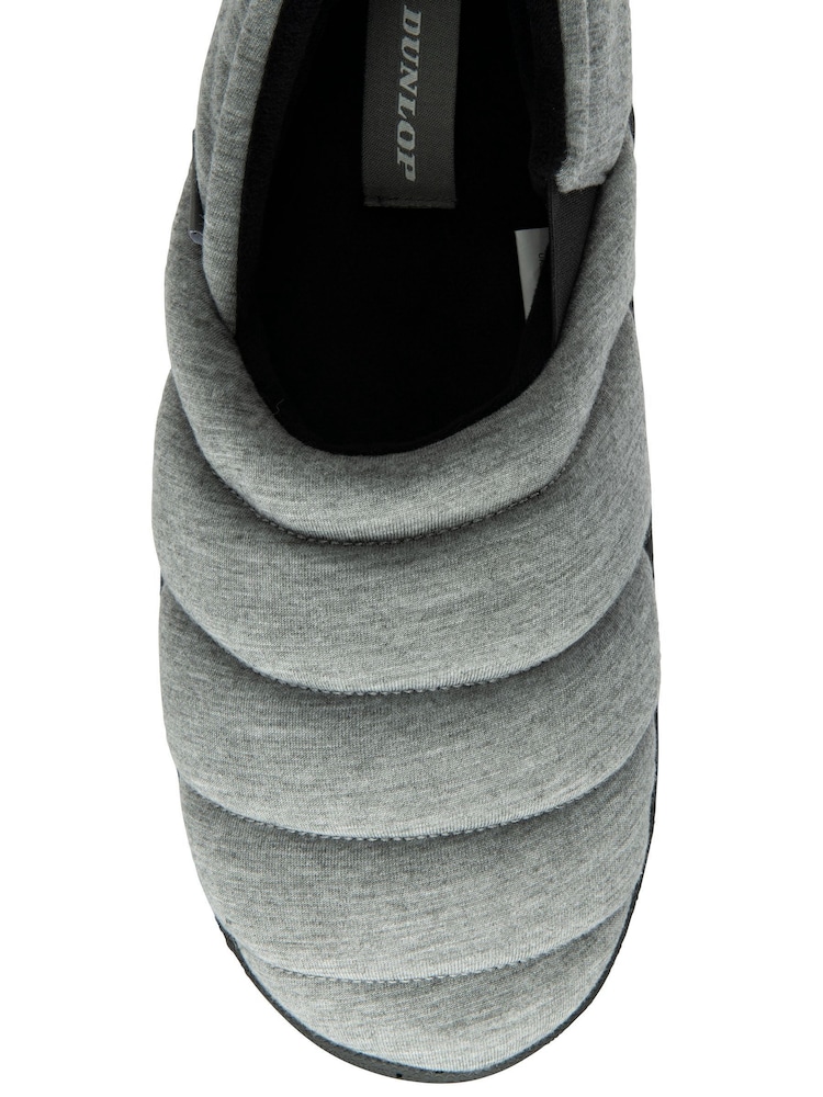 Dunlop Grey Nylon Full Slippers - Image 4 of 4
