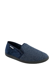 Dunlop Blue Twin Gusset Full Slippers - Image 1 of 4