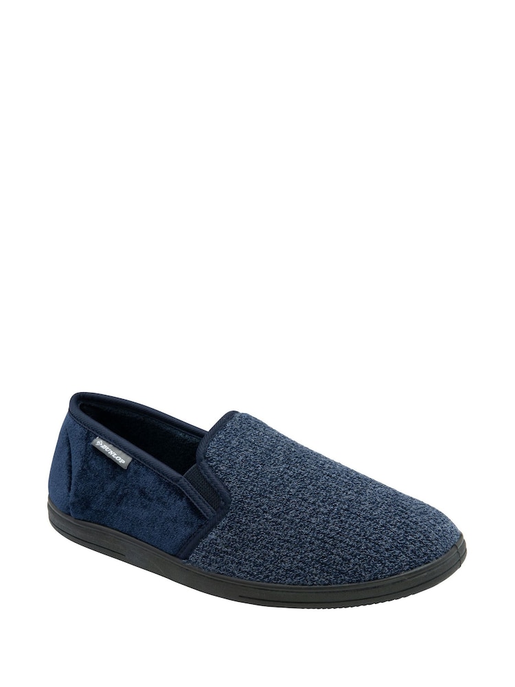 Dunlop Blue Twin Gusset Full Slippers - Image 1 of 4