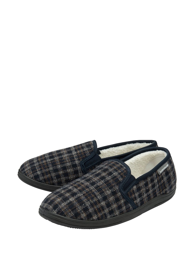 Dunlop Blue Twin Gusset Full Slippers - Image 2 of 4