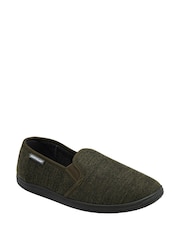 Dunlop Green Twin Gusset Full Slippers - Image 1 of 4