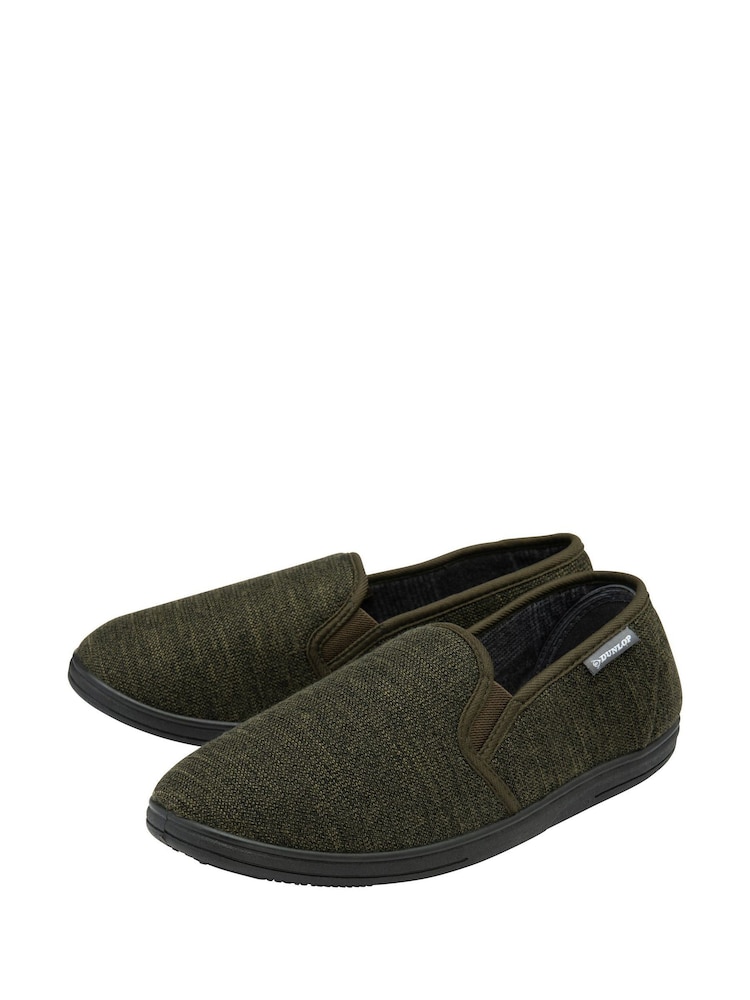 Dunlop Green Twin Gusset Full Slippers - Image 2 of 4