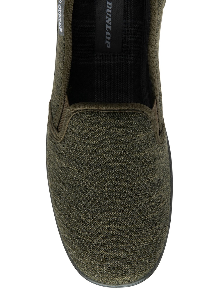 Dunlop Green Twin Gusset Full Slippers - Image 4 of 4