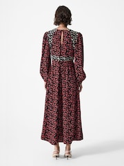 French Connection Red Harriet Delphine Midi Dress - Image 2 of 4
