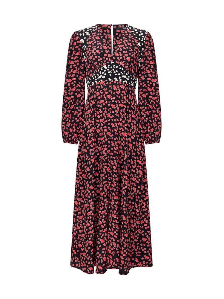 French Connection Red Harriet Delphine Midi Dress - Image 4 of 4 French Connection Red Harriet Delphine Midi Dress - Image 4 of 4