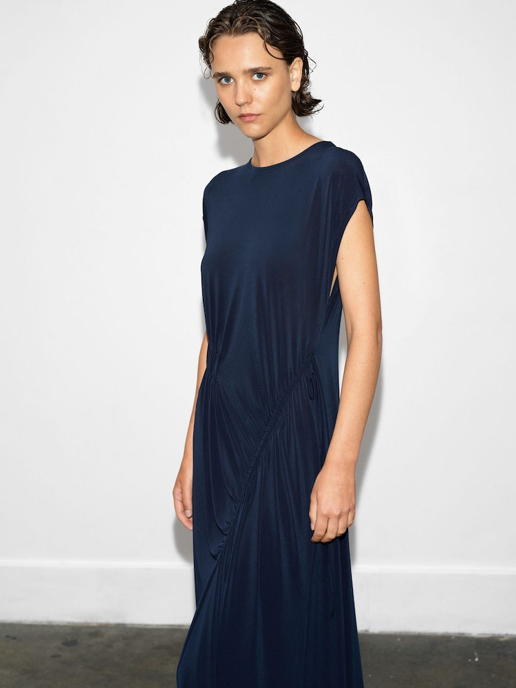 blue french connection dress Buy Samira Jersey Gathered Midi from Next USA black lace black widow Size:18.5