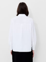 French Connection White Cambria Contrast Floral Print Shirt - Image 2 of 4