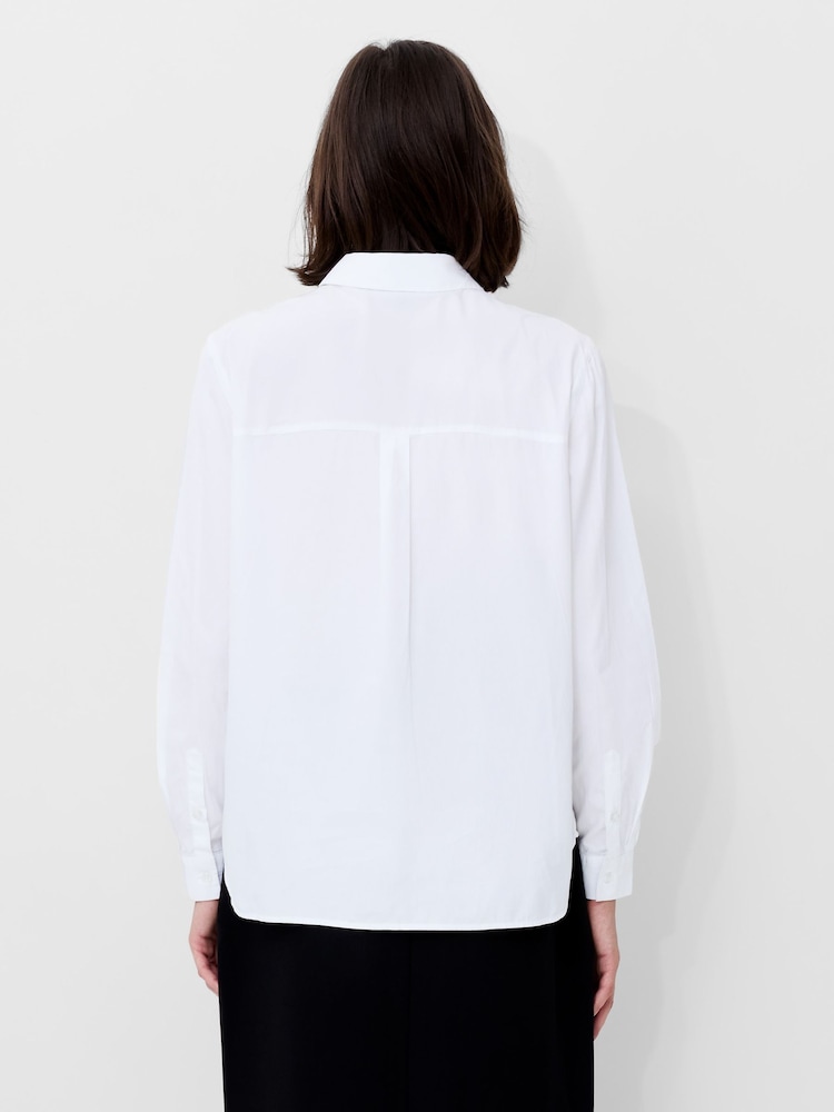 French Connection White Cambria Contrast Floral Print Shirt - Image 2 of 4