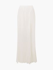 French Connection Natural Saylor Pleated Overlay Skirt - Image 4 of 4